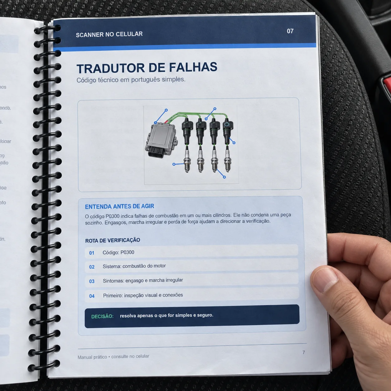 Consulta do código na apostila